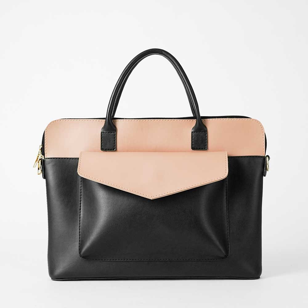 Sack Laptop Bag (Black & Peach) - Image 3