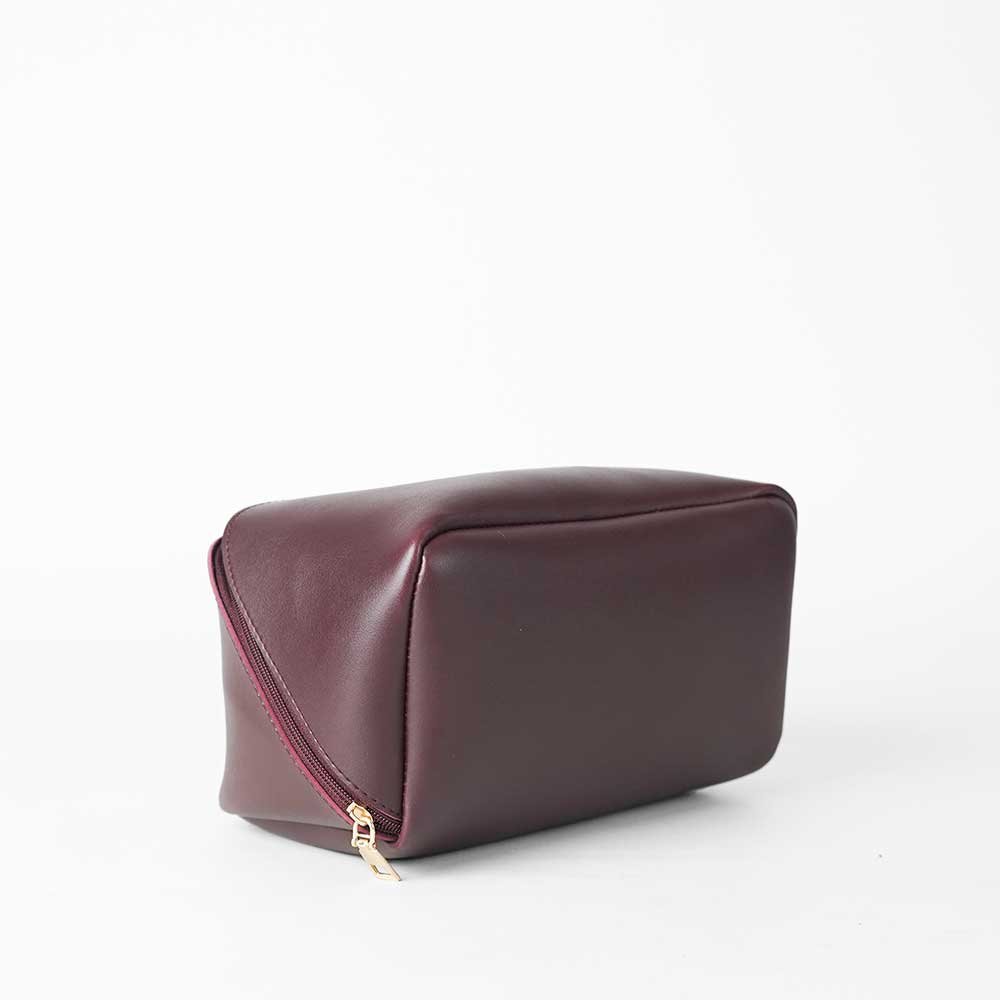 Large Capacity Travel Cosmetic Bag Maroon - Image 8