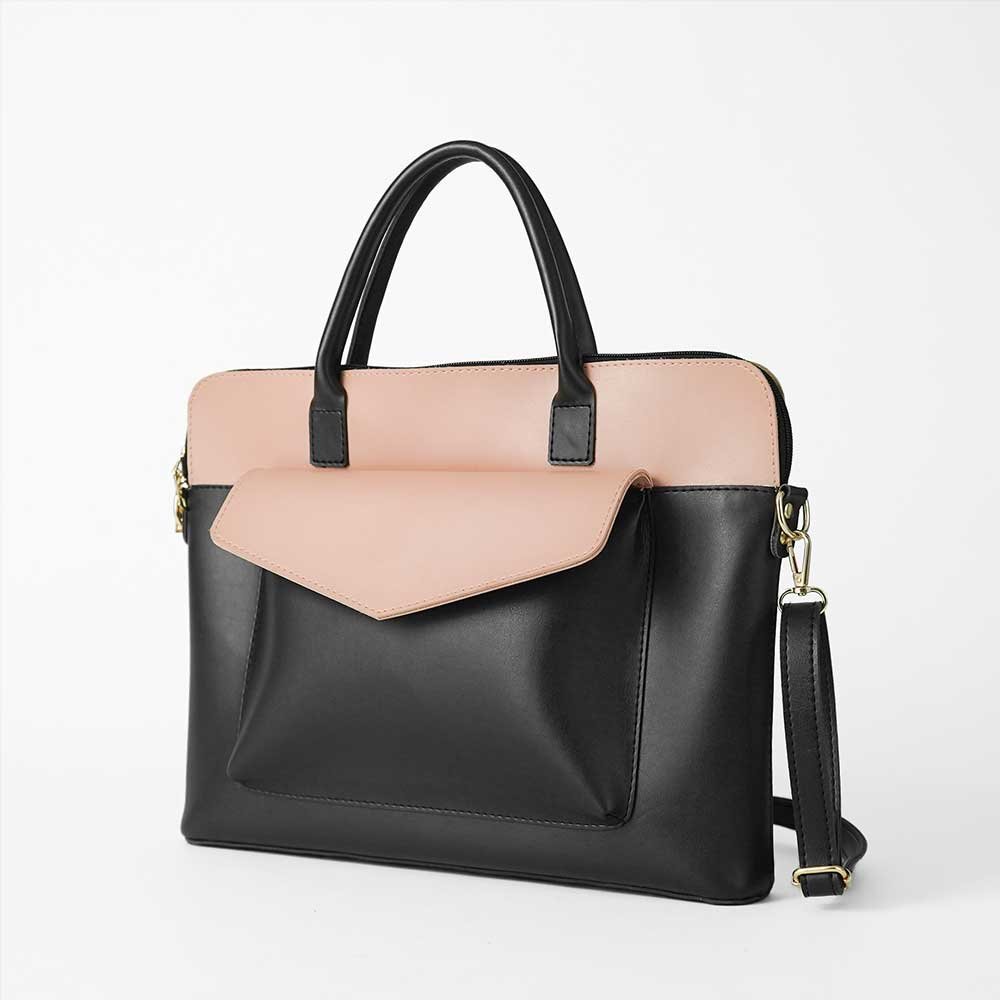 Sack Laptop Bag (Black & Peach) - Image 2