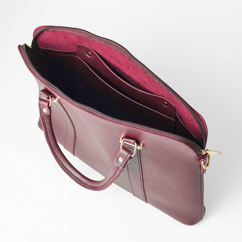 Slik Laptop Bag Maroon - Image 3
