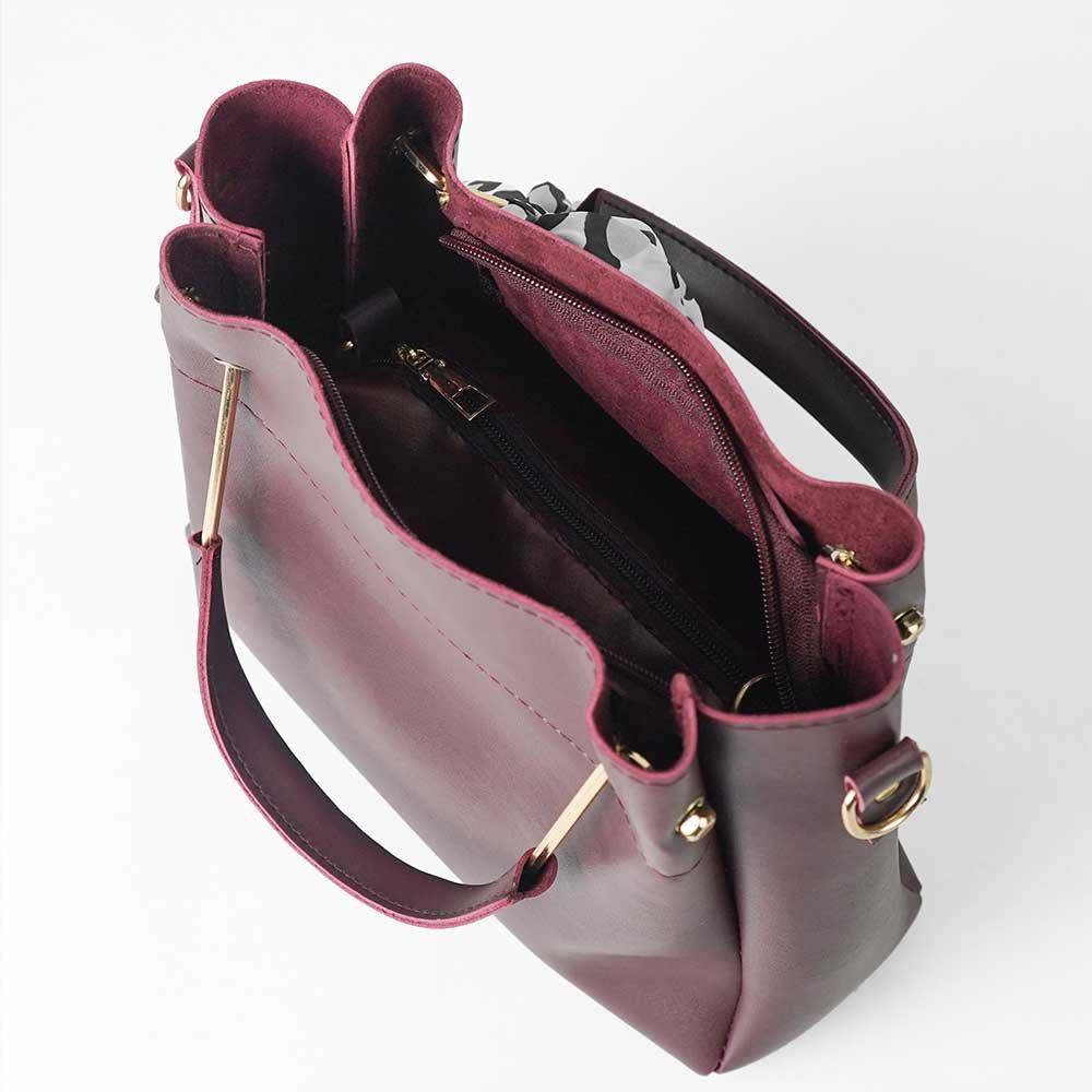 Mini Emerald set of 2 Bag Maroon - Image 5